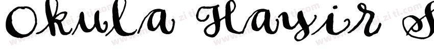 Okula Hayir Soft字体转换